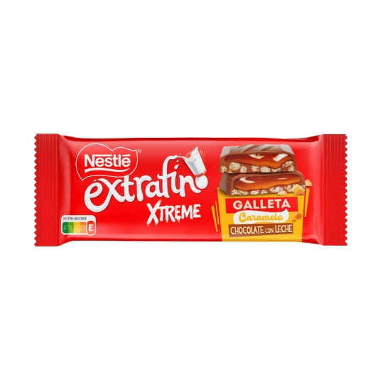 chocolate xtreme galleta caramelo, 87g