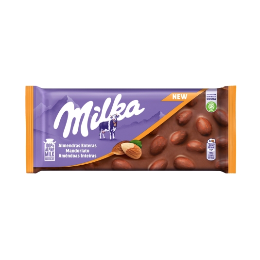 chocolate almendras enteras, 100g