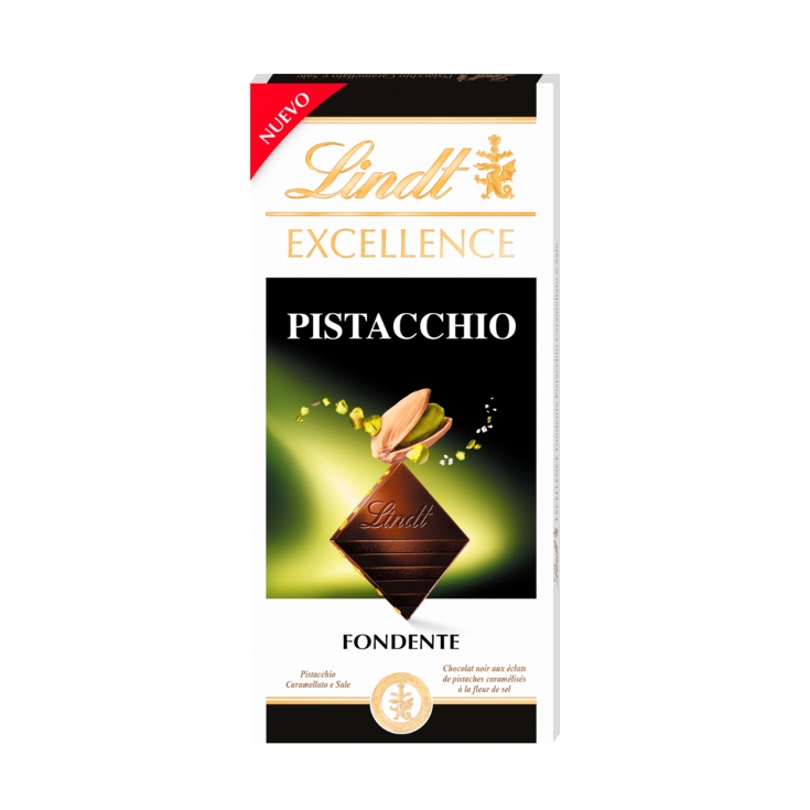 chocolate negro con pistacho, 100g