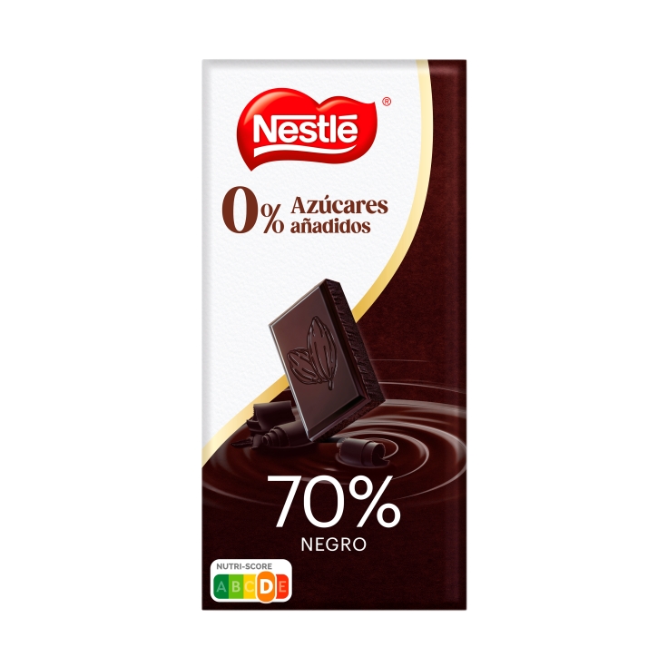 chocolate negro 70% sin azúcar, 115g - El Jamón