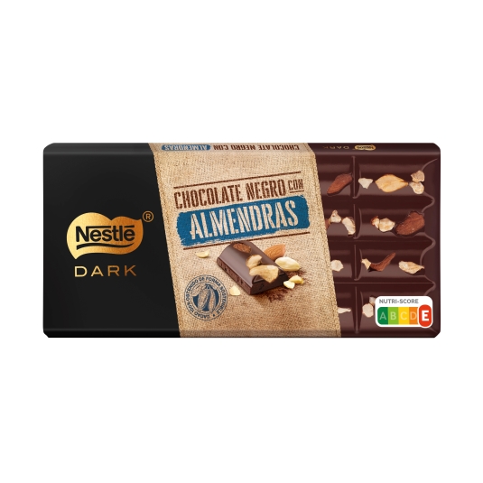 chocolate negro con almendras dark, 150g