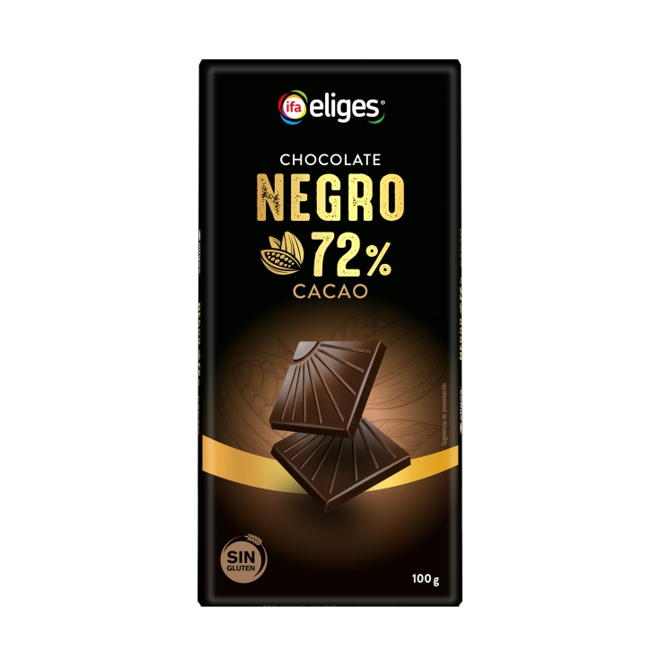 chocolate negro 72%, 100g