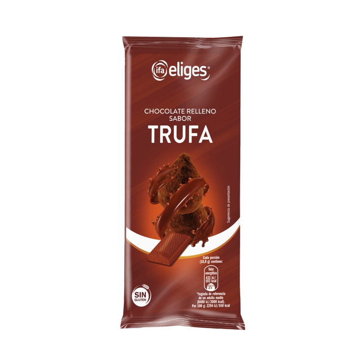 chocolate relleno trufa, 100g