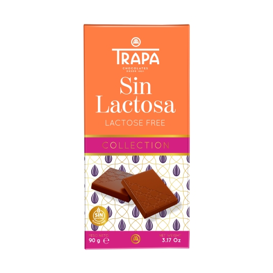chocolate con leche sin lactosa, 90g