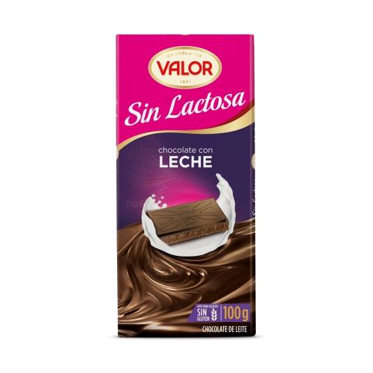chocolate con leche sin lactosa, 100g