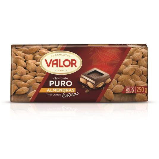 chocolate puro almendras, 250g