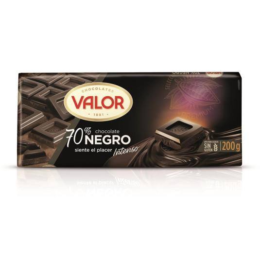 chocolate 70% negro, 200g