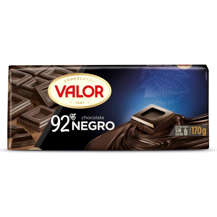 chocolate 92% negro, 170g - El Jamón