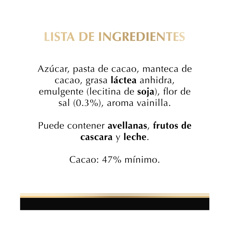 chocolate negro suave flor de sal, 100g