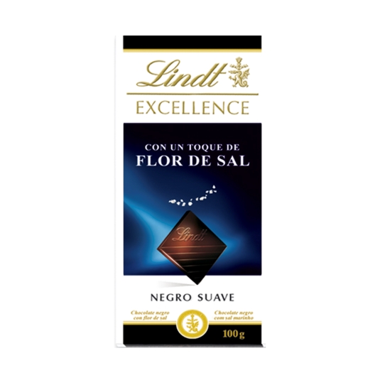 chocolate negro suave flor de sal, 100g