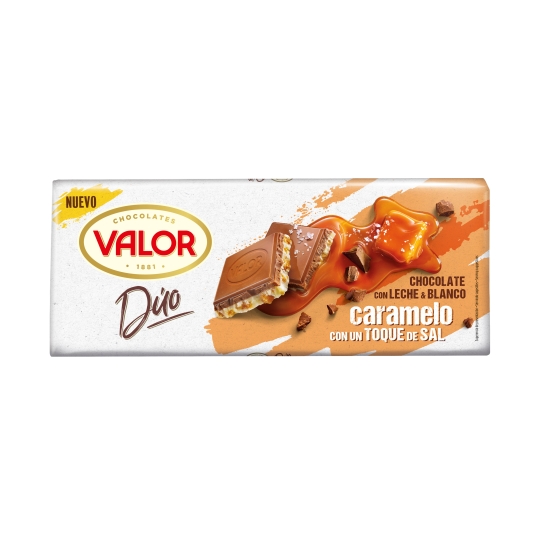 chocolate leche-blanco dúo sal caramelo, 170g