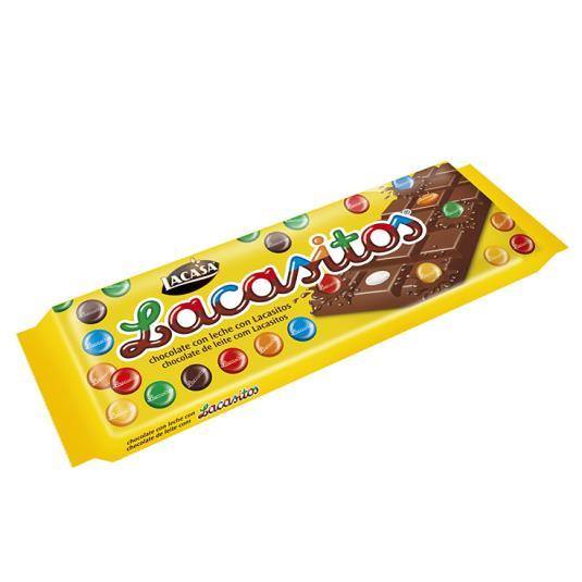 chocolate leche con lacasitos, 100g
