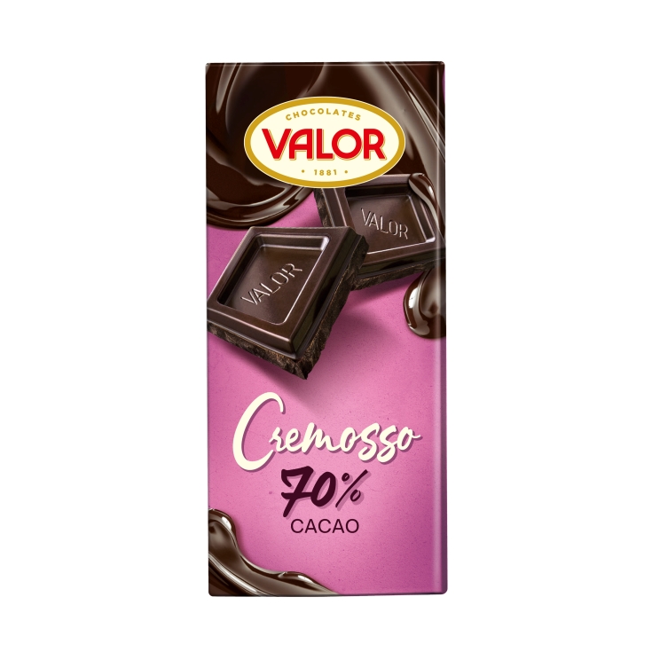 chocolate cremoso negro 70%, 90g