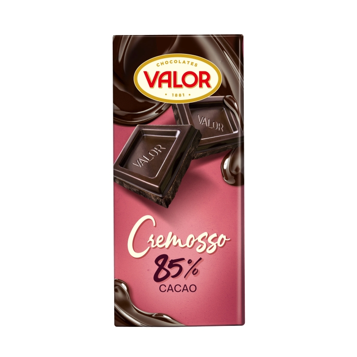 chocolate cremoso negro 85%, 90g