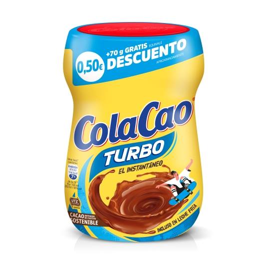 cacao soluble instantáneo turbo, 375g
