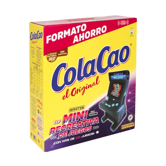 Cacao soluble original Cola Cao pack de 6 sobres de 18 g.