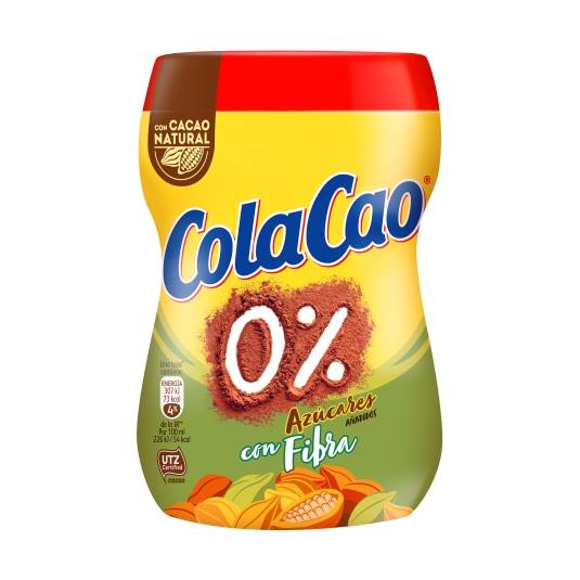 cacao 0% azucares añadido con fibra, 300g