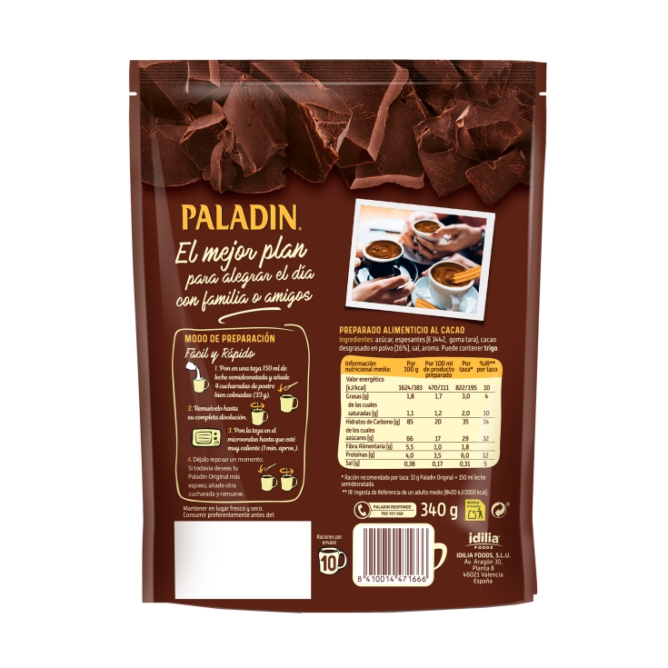 chocolate a la taza, 340g