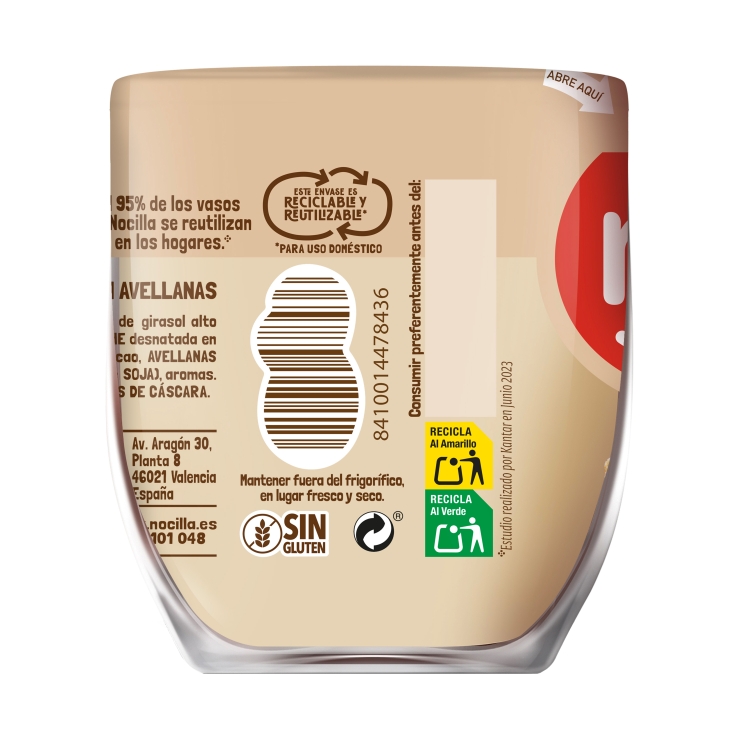 crema leche avellana, 180g