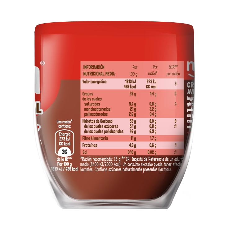 crema cacao original 0%, 180g
