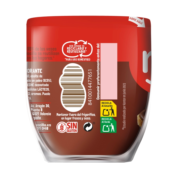 crema cacao original 0%, 180g