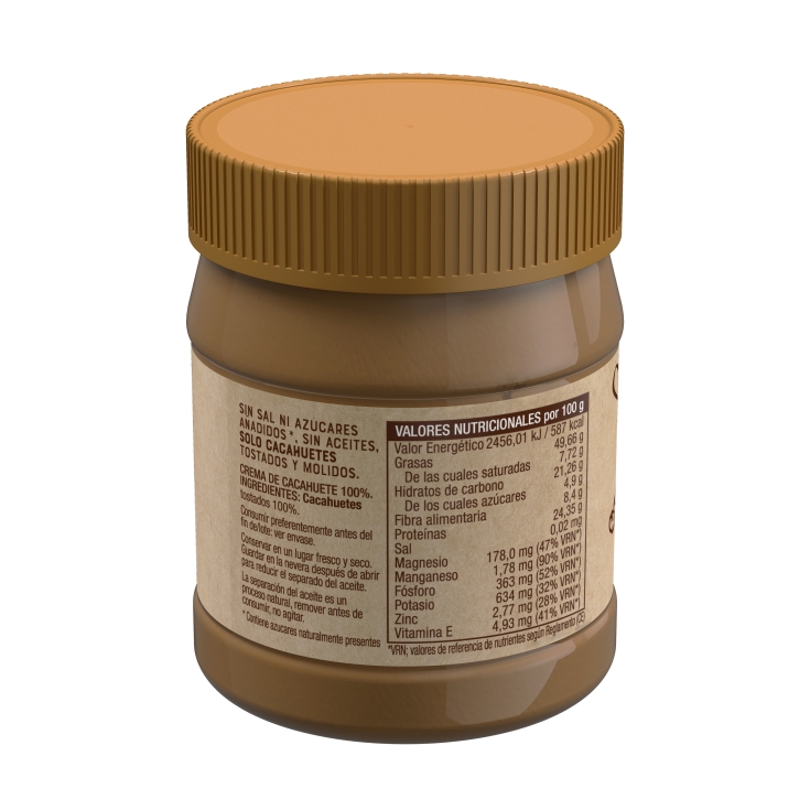 crema cacahuete 100%, 340g