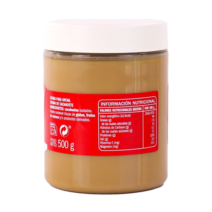 crema cacahuete 100%, 500g