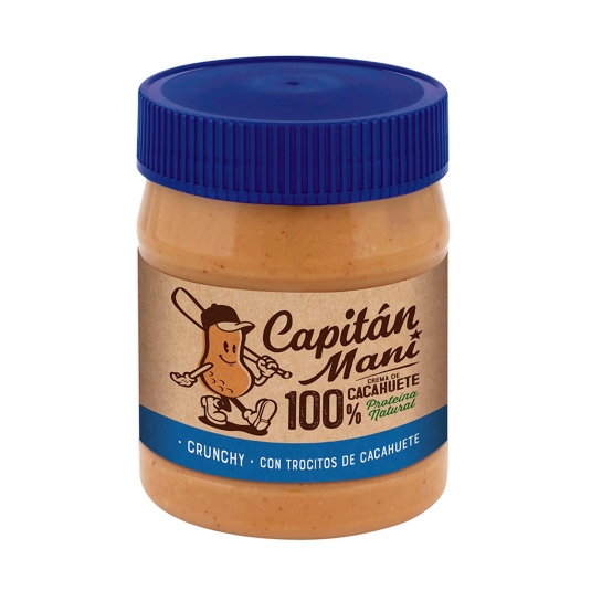 crema cacahuete 100% crunchi, 340g
