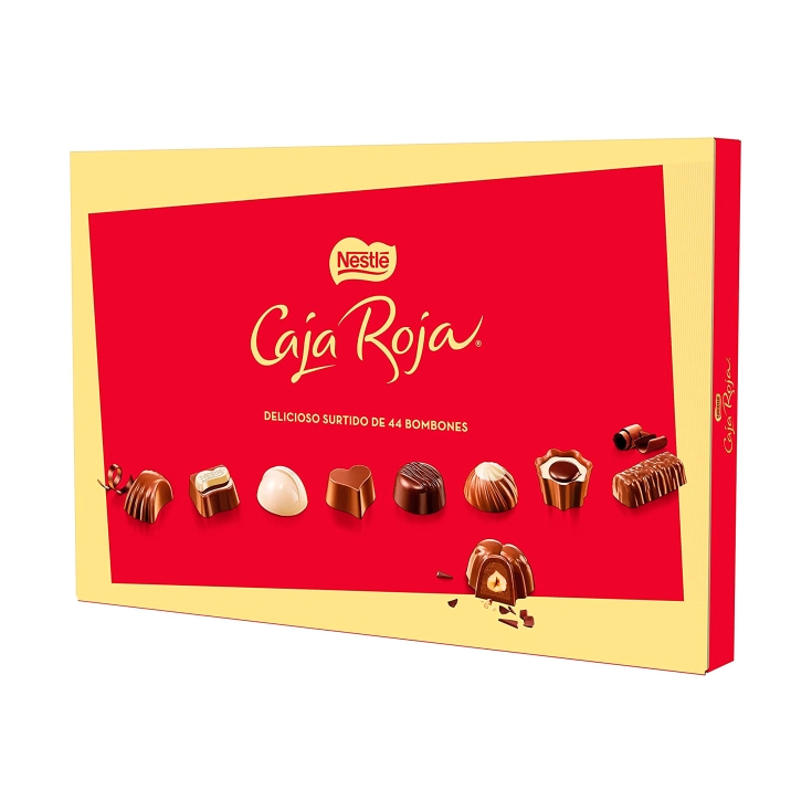bombón caja roja 42ud, 398g