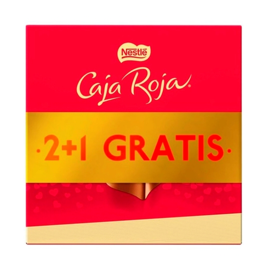 bombón caja roja 100g, 2+1 ud.