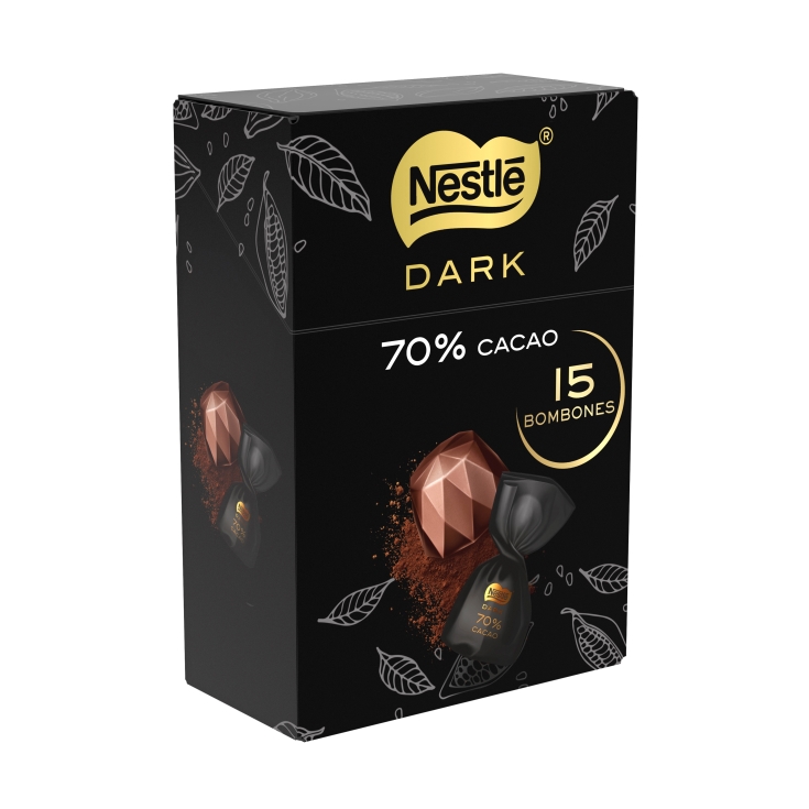 bombón 70% dark choco negro, 165g