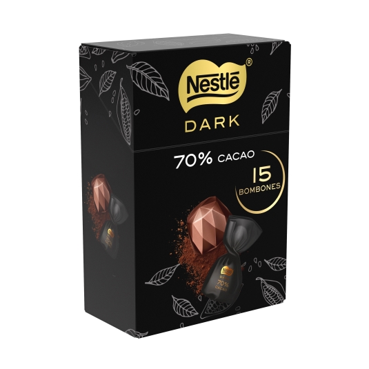 bombón 70% dark choco negro, 165g
