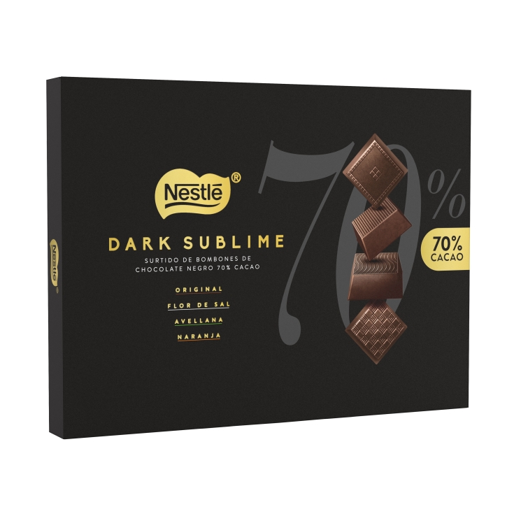 bombón 70% dark choco negro, 145g