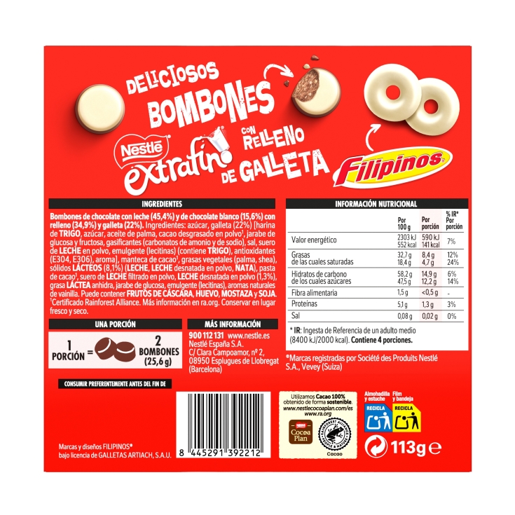 bombón filipinos, 113g