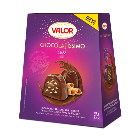 bombón chocolatíssimo leche, 250g
