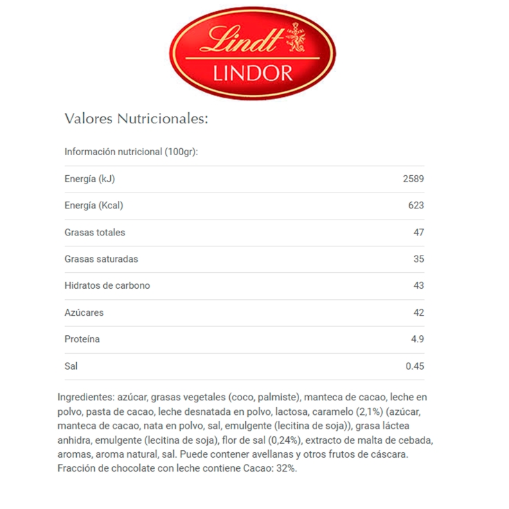 bombón caramelo y sal, 200g