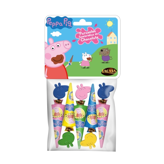 paraguas chocolate peppa pig, pk-5
