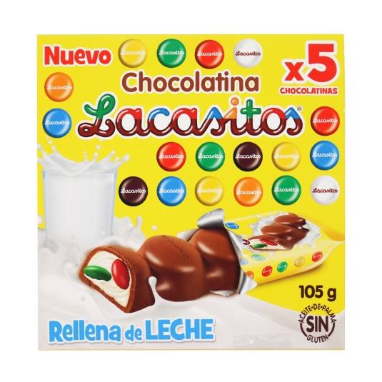 chocolatinas rellena de leche, pk-5