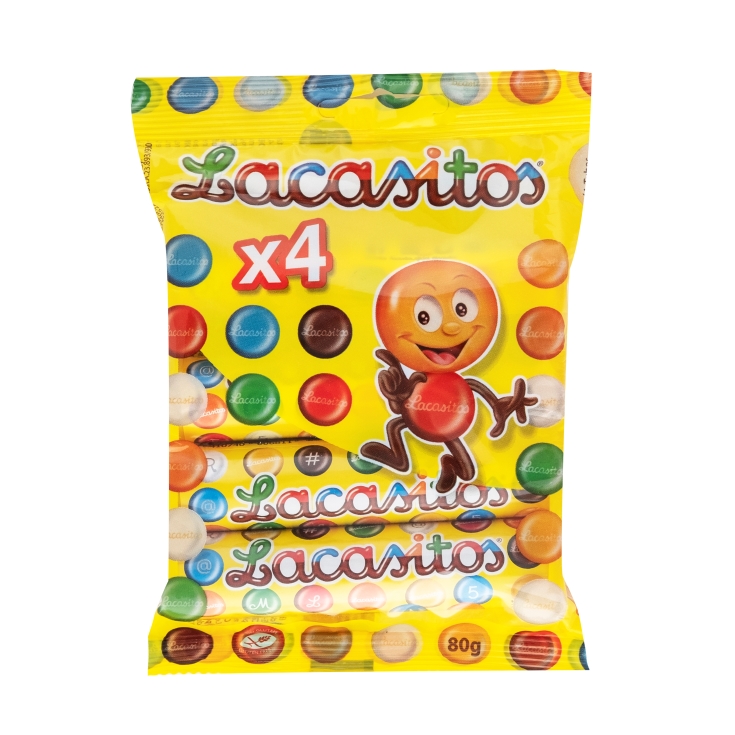 grageas chocolate tubos, pk-4