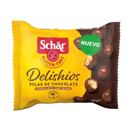 bolas cubiertas de chocolate sin gluten, 37g