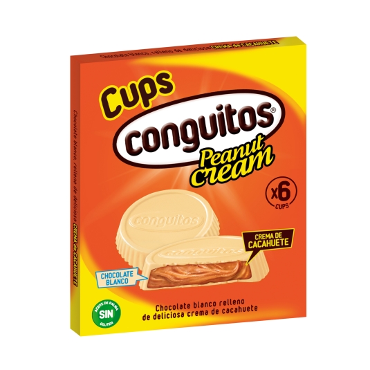 chocolatinas blanco crema de conguitos, 102g