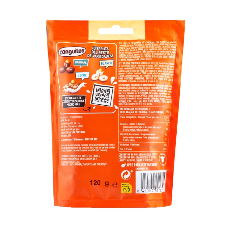 bolas galleta chocolate blanco, 120g