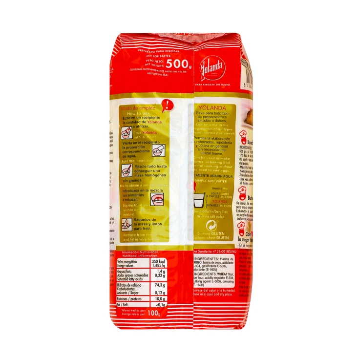 harina rebozar, 500g
