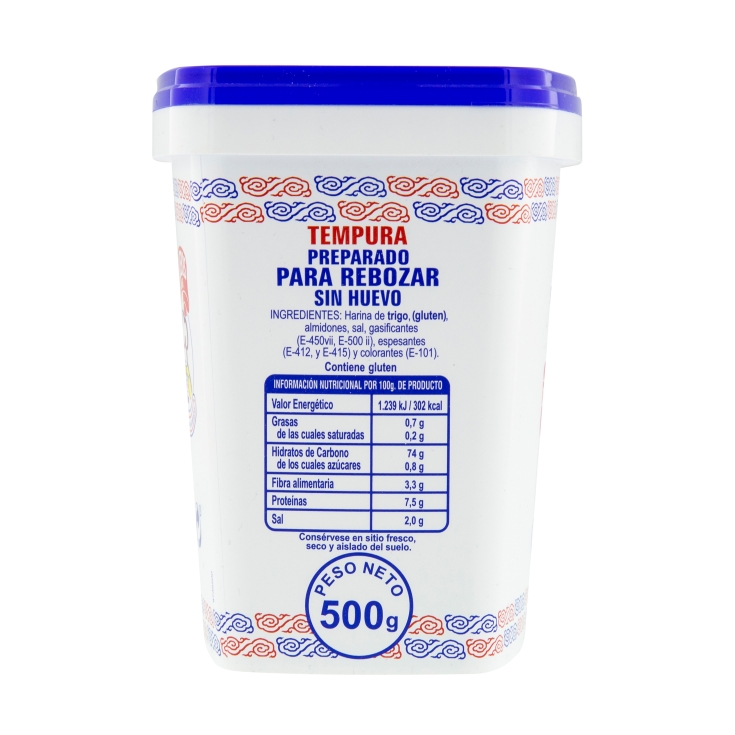 harina tempura tarrina, 500g