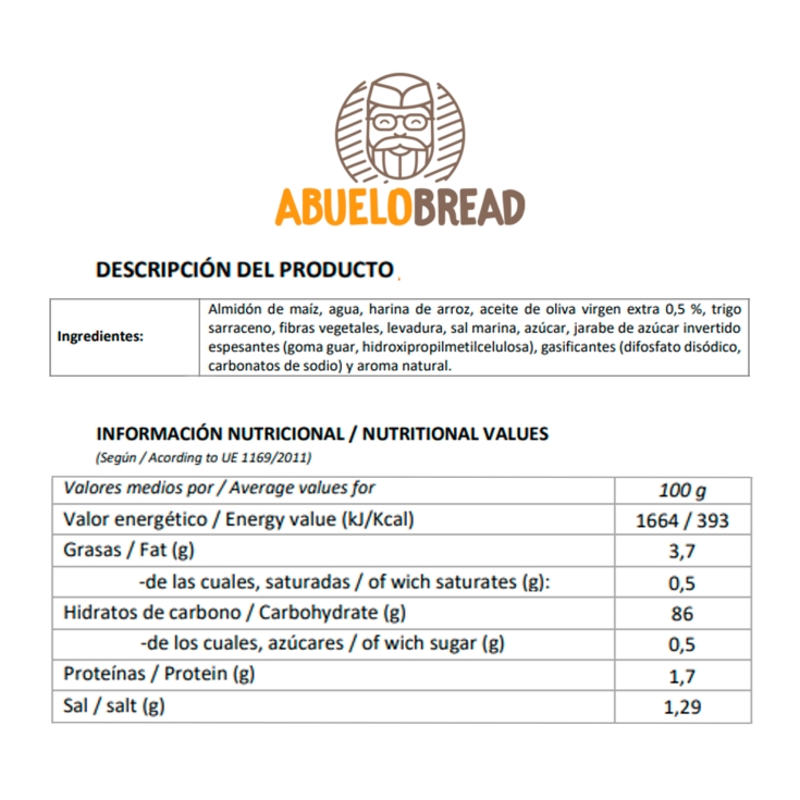 pan rallado sin gluten, 200g