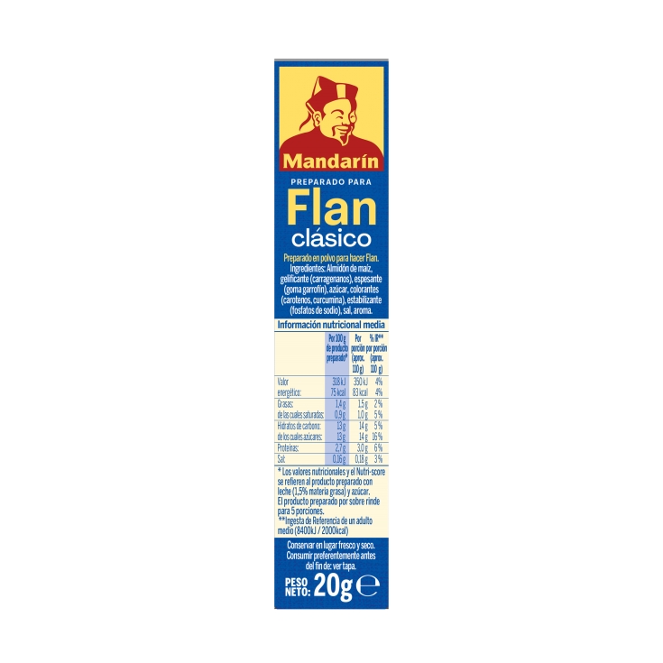 preparado flan clásico, 34g
