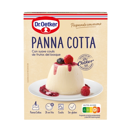 preparado panna cotta frutos del bosque, 109g