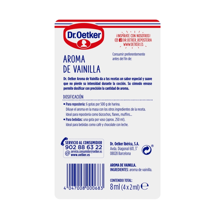 aroma de vainilla, 8ml