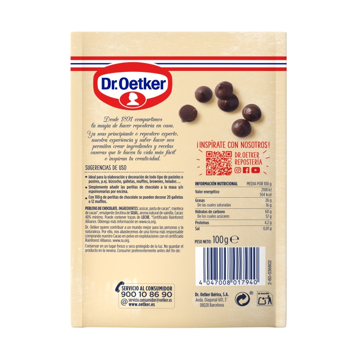 perlitas chocolate, 100g