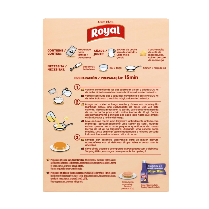 preparado para tortitas, 120g